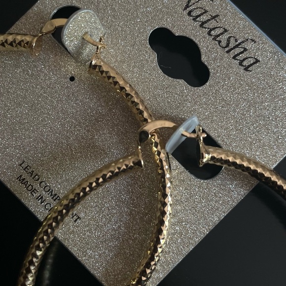 Gold Hoop Earrings - Picture 2 of 4